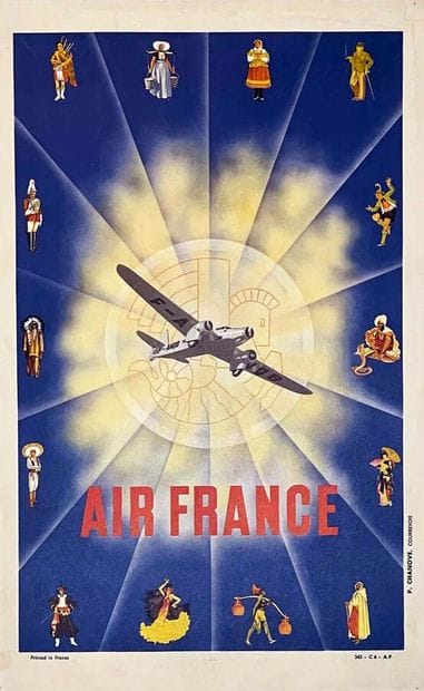 Air France Personnages du MondeP. ChanoveCourbevoie...