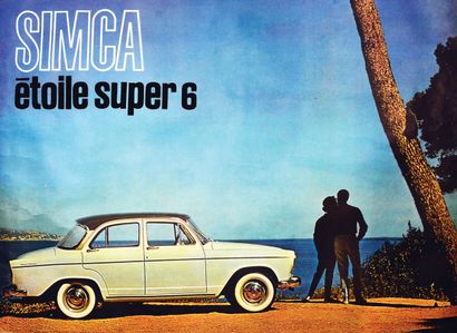Simca Etoile Super 6GerbosParis Affiche entoilée/...