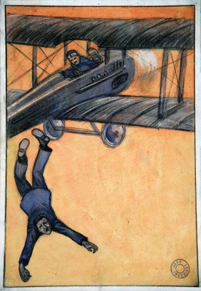 Le Saut Gouache de Jean FressinetGouache...