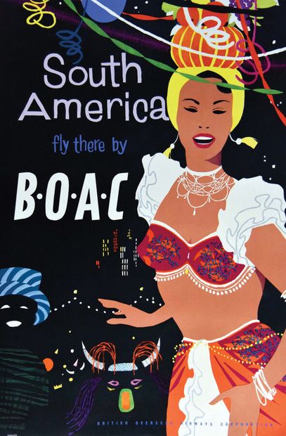 South America fly by BOAC ( Carnaval de Rio...