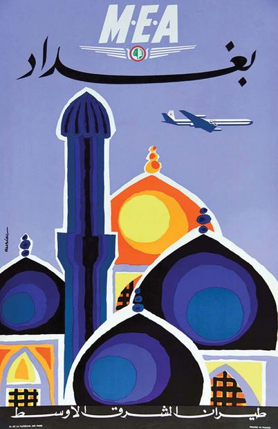 Bagdad Irak MEA Middle Eats Airlines en ArabeDe...