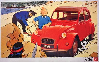 2CV6 Citroën Tintin (Rouge)la Publicité FrançaiseParis...