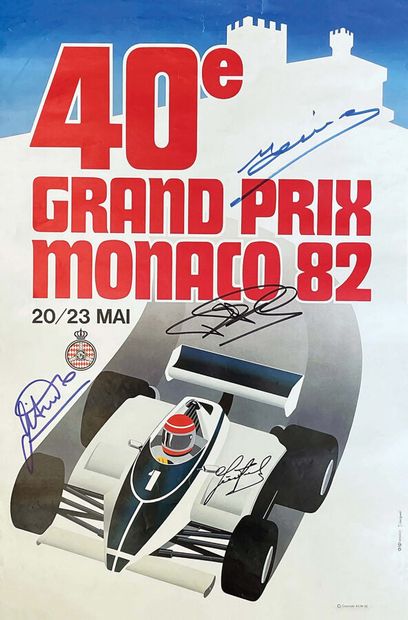 40 ème Grand Prix Monaco 82 20 23 Mai signée...