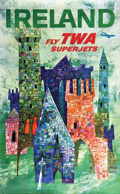 Irland TWALitho in USA Poster on canvas/...