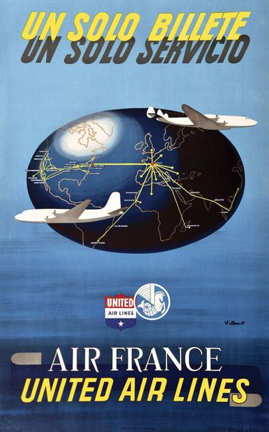 United Airlines Air France un solo billete...