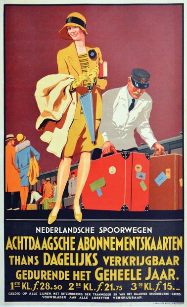 Nederlandsch Spoorwegen Achtdaagsche abonnementskaarten...