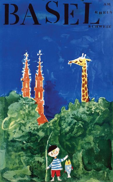 Basel SchweizLienhard Rittel & CieBasel Poster...