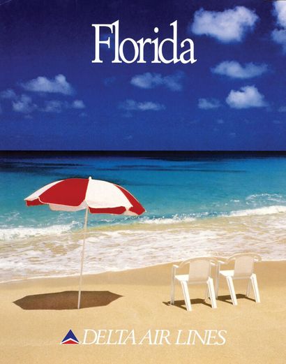 Florida Delta Air Lines1 Affiche Non-Entoilée...
