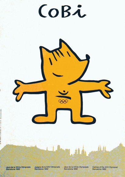 Cobi XXV Olympiad Barcelona 19921 Poster...