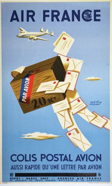 Air France Parcel Postal Airplane As fast...