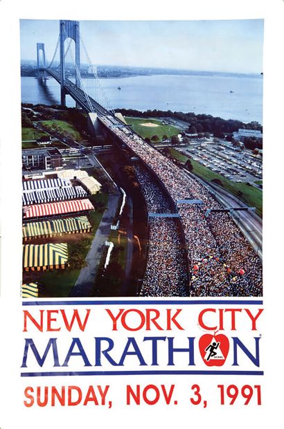 New York Marathon 19911 Poster Non-Entoilée...