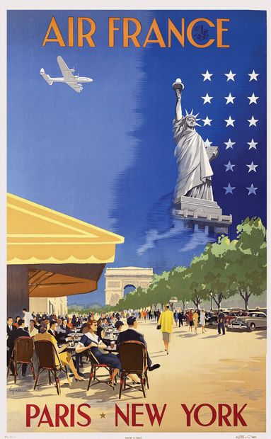 Air France Paris New York ( Champ Elysées...