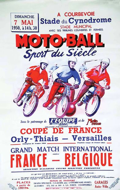A Courbevoie Stade Municipal Moto Ball Orly...