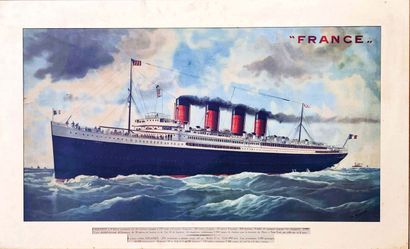 Paquebot France le second du nom illustre...