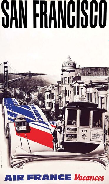 San Francisco - Air France1 Poster Non-Entoilée...