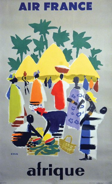 Air France AfriqueGaillard & CieParis Poster...