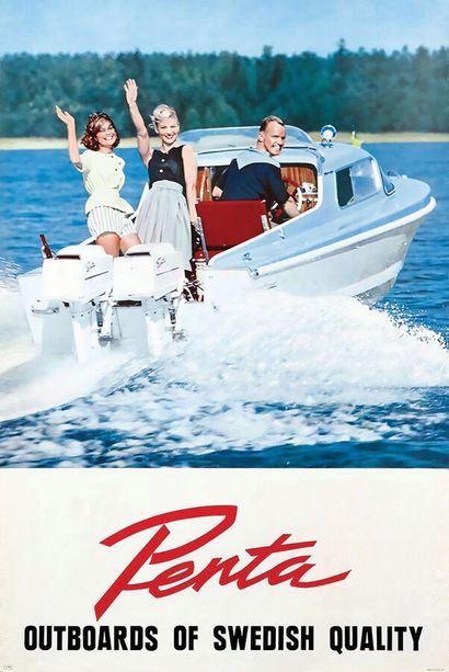 Penta Outboards of Swedish Quality Très Rare1...