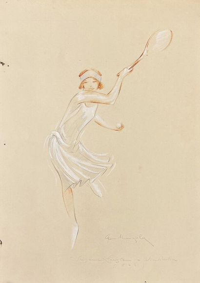 Susanne Lengled Wimbeldon en 5 6 21 crayon,...