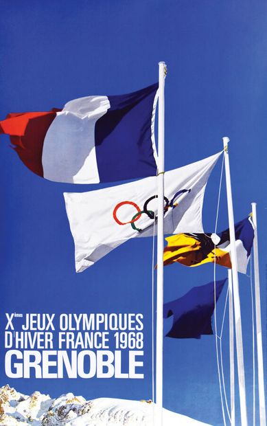 Winter Olympic Games Grenoble 1968 France...