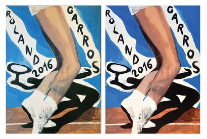 Roland Garros 2016 signée par Desgrandchamps...