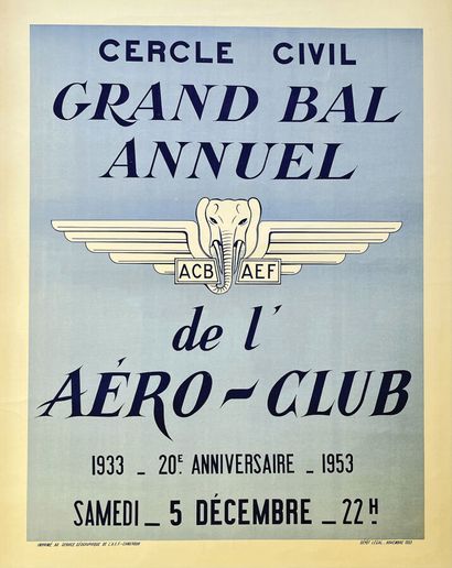 Grand Bal Annuel de l'Aéro-Club ACB AEF Cercle...