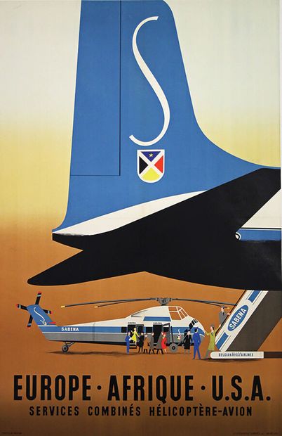 Europe Afrique USA Sabena Services Combinés...