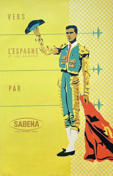 Vers L'Espagne et les Baléares par Sabena...