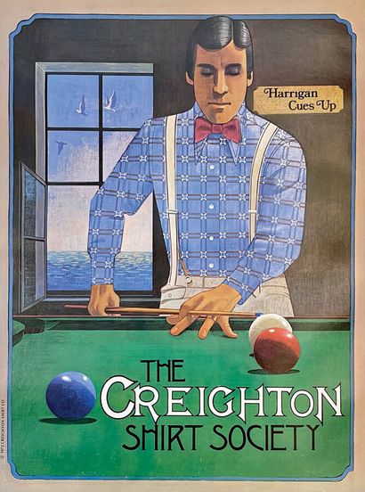 The Creighton Shirt Society Poster / Vintage...