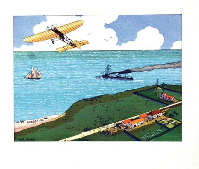 Blériot au Dessus de La Manche1 Affiche Non-Entoilée...