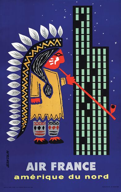 Air France North AmericaMourlotParis Poster...
