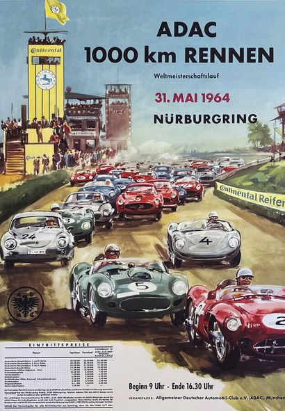 Porsch Ferrari Jaguard Nürburgring Adac 1000...