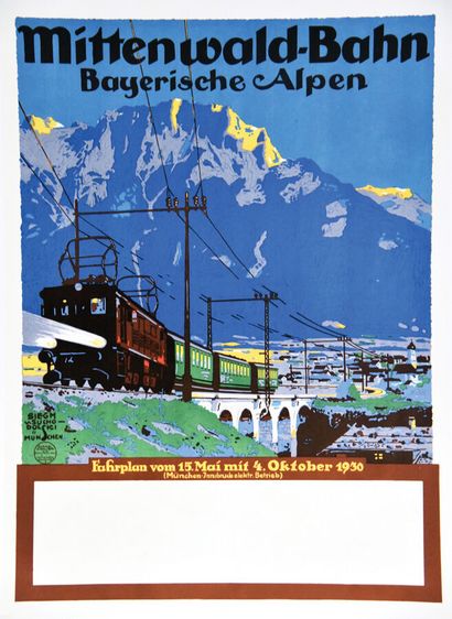Bayerische Alpen MittenWald BahnOscar Consee...