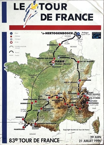 Le Tour de France 83eme tour de France 1996Institut...