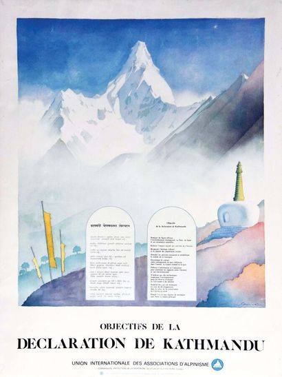 Déclaration de KathmanduSézanneParis Affiche...