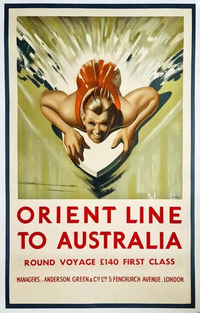 Surf Orient Line to AustraliaRound voyage...