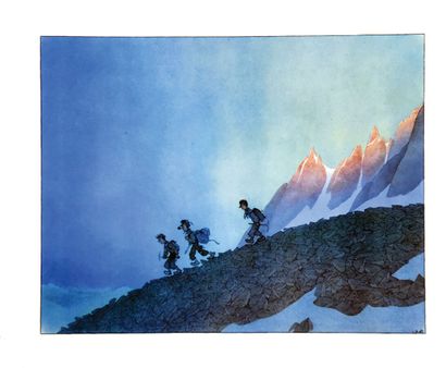 Retour des Alpinistes1 Affiche Non-Entoilée...