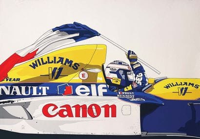 Williams F1 Renault Elf Canon Alain Prost...