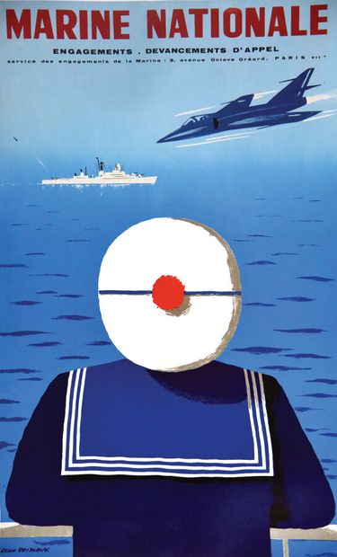 Marine Nationale Poster on canvas/ Vintage...