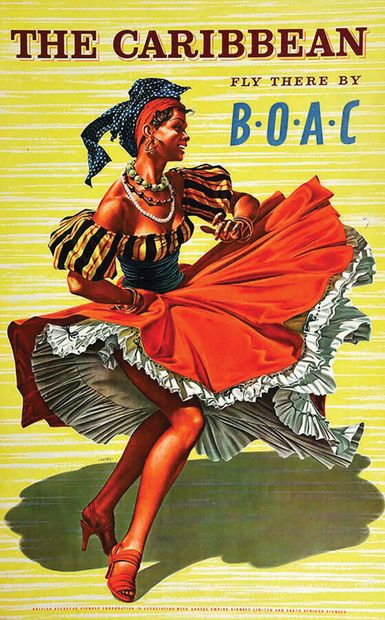 The Caribbean Fly there by B.O.A.C.Sun printers...