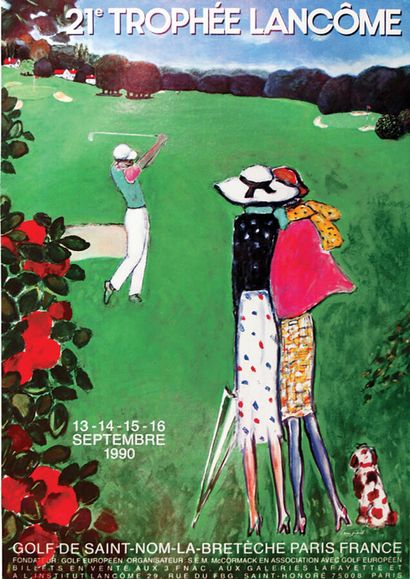 21e Trophée Lancôme 1990. Golf de Saint-Nom-la-Bretèche....