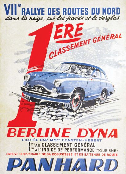 Panhard Berline Dyna VII ème Rallye des Routes...