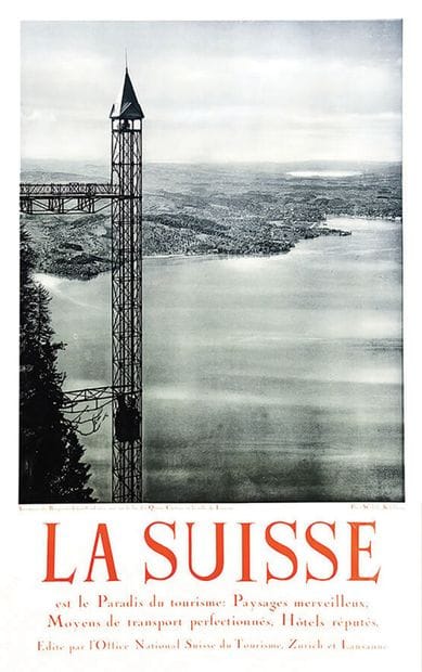 Ascendeur du Burgenstock - vue sur Lac des...