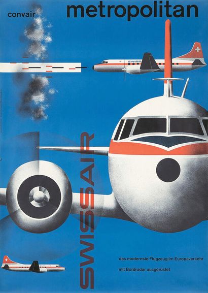 Swissair - Metropolitan Convair Very rare...
