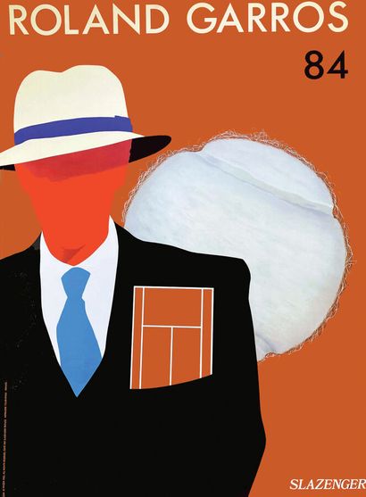Roland Garros 84TournevilleFrance1 Affiche...