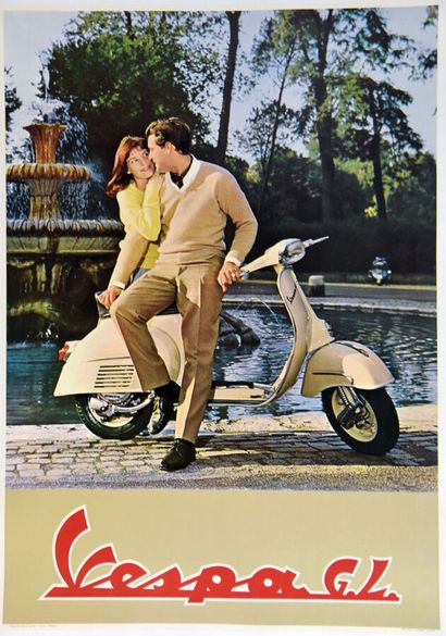 Vespa G.L.Giusepp LangGeneva Poster canvas/...