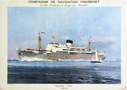Paquebot Foch Cie de Navigation Fraissinet...