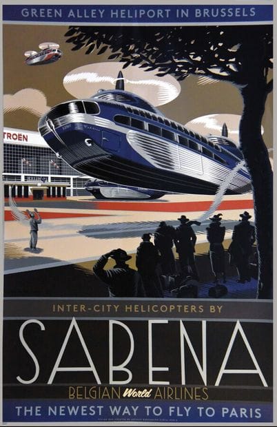 Helicopters Sabena Belgian World Airlines...