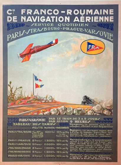 Franco-Romanian Air Navigation Company Rare...