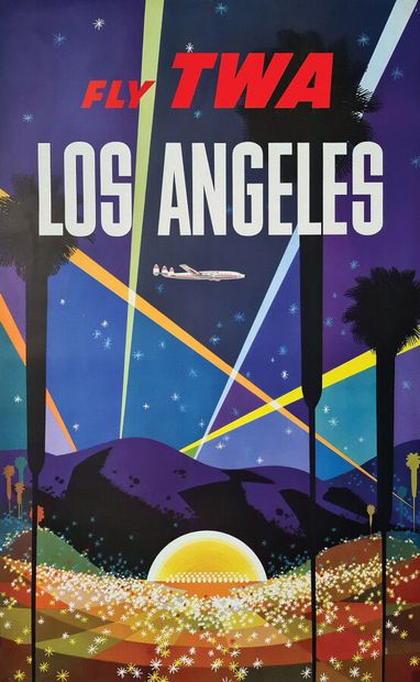 Los Angeles Fly TWAPrinted in USA1 Poster...