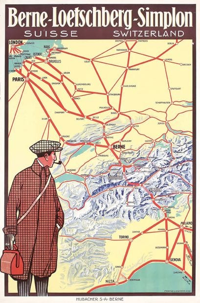 Bern Loetschberg Simplon Gstaad SwitzerlandHubacher...